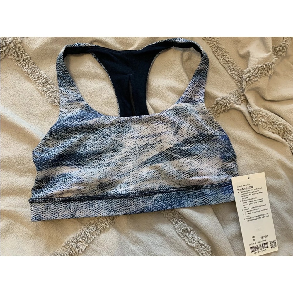 Lululemon invigorate bra mesh scape NEW 6 8 medium - Picture 4 of 5